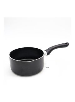 اشتري Premium Non-Stick Ceramic Sauce Pan Black 16.0cm في الامارات