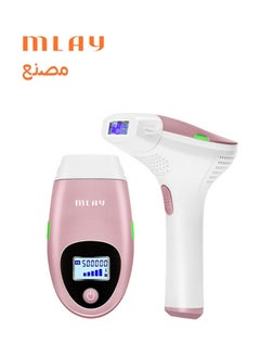 Buy Laser IPL Hair Removal with Automatic Continuous Flashes Home Use Pink in UAE