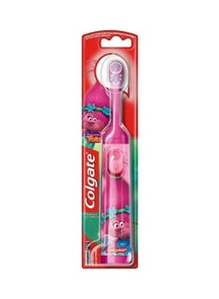 Buy Kids Battery Toothbrush Trolls Extra Soft Pink in UAE