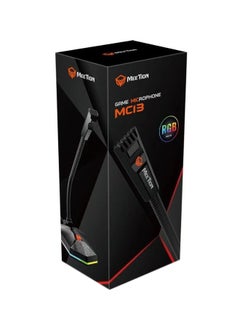 Buy Wired Plug & Play RGB Game Microphone Black in UAE