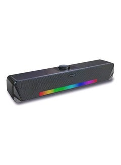 Buy Thinkplus TV computer desktop wired soundbar TS33 speaker USB connection with Bluetooth function Black in UAE