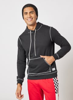 Buy Regular Fit Sweatshirt Oynx Black in Saudi Arabia
