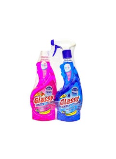 Buy Liquid Glass And Window Cleaner Set - 2 Pieces Multicolour 600ml in Egypt