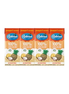 اشتري Coconut Drink With Pineapple 200ml Pack of 4 في الامارات