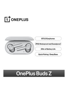 Buy Buds Z Wireless Earphones Grey in Saudi Arabia