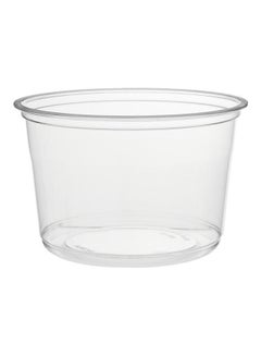 Buy 10-Pieces Round Deli Container With Lid Clear in Saudi Arabia