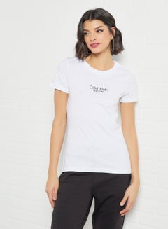 Buy Slim Fit Organic Cotton T-Shirt (Pack of 2) White in UAE