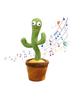 Buy Dancing Singing Talking Cactus Plush Toy Batteries Required Premium Quality 32x12x12cm in Egypt