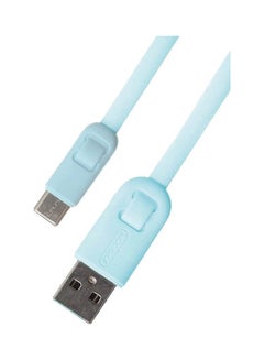اشتري كابل شحن لنقل البيانات من النوع C مسطح 3A بمنفذ USB من سلسلة جيانغشين أزرق فاتح في السعودية