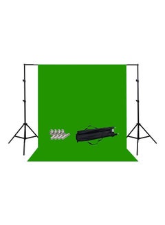 Buy S03 Photography Video Studio Background And Stand Set Green in UAE