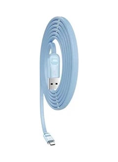 Buy Jiangxin Series Micro USB Flat 3A Charging Data Cable Light Blue in Saudi Arabia