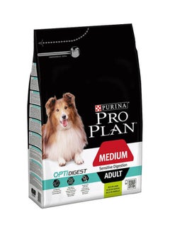 اشتري Pro Plan Medium Adult Dog Sensitive Digestion Opti Digest Rich In Lamb أزرق 3كجم في الامارات