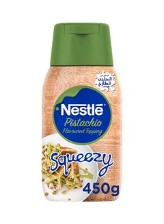 Buy Squeezy Pistachio Flavored Sweetened Condensed Milk Topping 450grams in Saudi Arabia