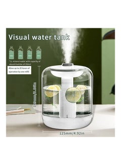 اشتري Portable Rechargeable Wireless Air Humidifier PSWZ374 White في الامارات