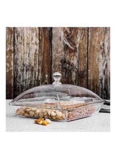 Buy Acrylic Candy Tray Clear 25.5cm in UAE