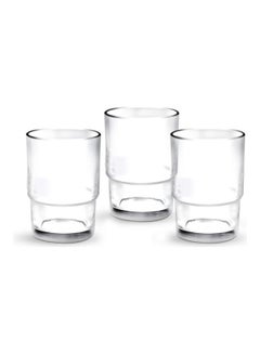 Buy 6-Piece Glass Tumbler Set Clear 226ml in UAE