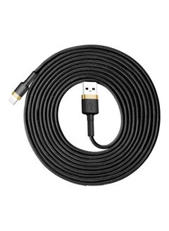 Buy Cafule Cable Usb For Ip 2A 3M Gold & Black in Saudi Arabia