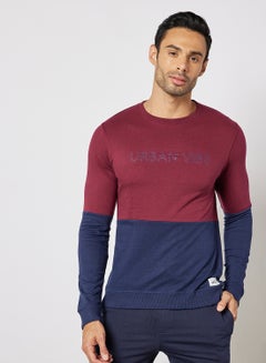 Buy Regular Fit Sweatshirt Blue in UAE