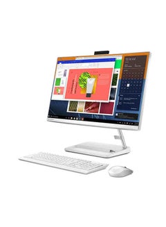 Buy IdeaCentre AIO 3 24ITL6 Laptop With 23.8-Inch Touch Screen FHD Display, Core i3 Processor/8GB RAM/512GB SSD/Windows/Integrated Graphic Card English/Arabic White in Saudi Arabia
