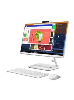 Buy IdeaCentre AIO 3 24ITL6 Laptop With 23.8-Inch Touch Screen FHD Display, Core i5 Processor/8GB RAM/512GB SSD/Windows/Integrated Graphic Card English/Arabic White in UAE