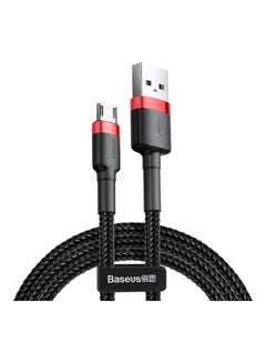 Buy Cafule Micro USB Cable Nylon Braided Fast Quick Charger Cable USB to Micro USB 2.0A Android Charging Cord compatible for Galaxy S7 S6, Note, LG, Nexus, Nokia, PS4 3M Red-Black in UAE