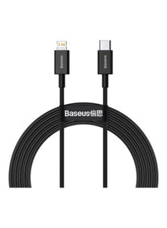 Buy Superior Series Fast Charging Data Cable Type-C To Ip Pd 20W 2M Black in Egypt