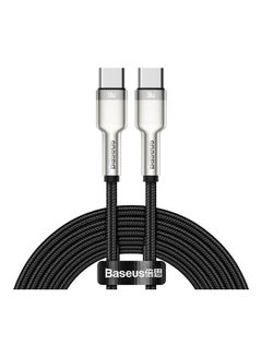 اشتري Cafule Series Metal Data Cable Type-C To Type-C 100W 2M Black في مصر