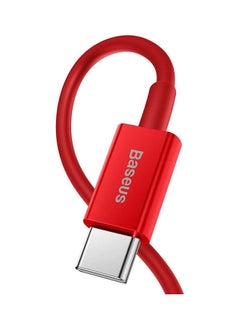 Buy Superior Series Fast Charging Data Cable Type-C To Ip Pd 20W 2M Red in Saudi Arabia