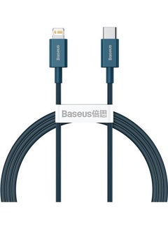 Buy Superior Series Fast Charging Data Cable Type-C To Ip Pd 20W 1M Blue in Saudi Arabia