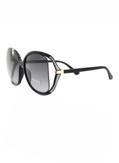 اشتري نظارة شمسية بإطار كامل على شكل فراشة وعدسات مستقطبة واقية من الأشعة فوق البنفسجية - مقاس العدسة: 60 مم - لون أسود للنساء في الامارات