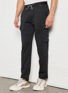 Buy Comfort Knit Cargo Pants Black in Saudi Arabia