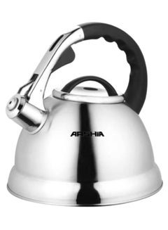 Buy Self-Basting Effect Tea Kettle Silver/Black 20cm in UAE