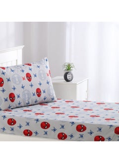Buy 2-Piece Marvel Spiderman No Way Home Bedding Set Polyester Multicolour 120x200cm in UAE