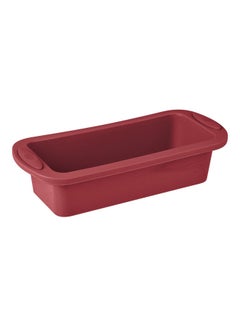 Buy Bake A Wish Silicone Loaf Cake Mould Red 28X12X6.5cm in UAE