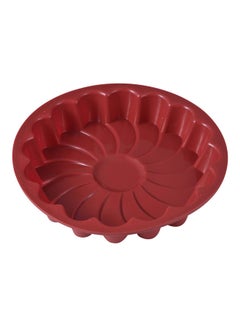 Buy Bake A Wish Silicone Cake Mould Red 23cm in UAE