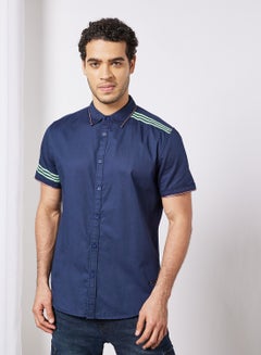 Buy Regular Fit Shirt Navy Blue in UAE