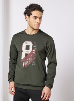 Buy Active Wear SweatShirt Uniform Green in UAE