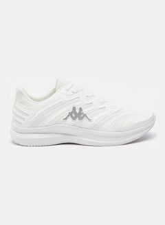 Buy Women's Textured Sneakers with Lace-Up Closure White in Saudi Arabia