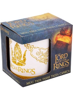 Buy Lord Of The Rings Printed Mug White/Gold 330ml in UAE