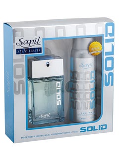 اشتري طقم هدايا سادة Solid EDT (100 ml), Solid Deodorant (150 ml) في الامارات