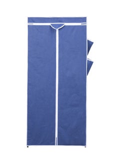 Buy 2 Doors Foldable Wardrobe Blue in Saudi Arabia