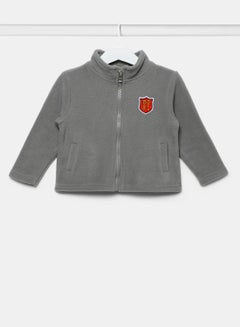 Buy Boy Long Sleeve Zip Through Jacket Alloy in UAE