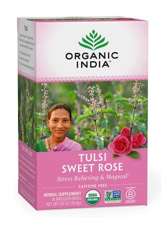 اشتري Tulsi Sweet Rose Herbal Tea Stress Relieving And Magical 18 Bags Rose 28.8grams في الامارات