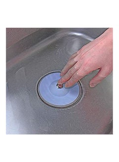 Buy Shower Drain Stopper Floor Drain Rubber Circle Silicone Plug For Shower Bathtub Plug Bathroom Leakage-Proof Drain Pvc Sink Basin Blue in Saudi Arabia