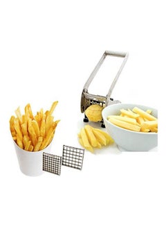 اشتري Potato  Onion And Vegetables Slicer Silver في مصر