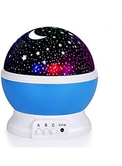 اشتري LED Baby Night Light Moon Star Projector 360 Degree Rotation,Romantic Starry Night Light Lamp Projection For Women Children Kids Bedroom Decor (Blue) Multicolour في مصر