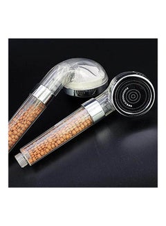 اشتري Spa Shower Head With Water Saving Filter For Hair Falling And Dry Skin Silver في مصر