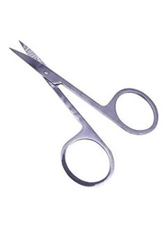 Buy Curved And Rounded Facial Hair Scissors - Moustache Scissor, Beard Trimming Scissors, Safety Use For Eyebrows, Eyelashes, Nose, And Ear Hair - Stainless Steel Silver in Egypt