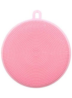 Buy Silica Gel Wash Bowl Brushes Universal Brush Hot Multipurpose Antibacterial Silicone Smart Sponge Cleaning Dish Kitchen Tool Pink in Egypt