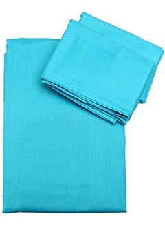 اشتري Plain Bed Sheet And 2 Pillow Cover قطن Turquoise 200سم في مصر